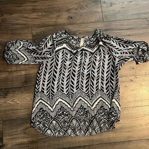 Black & White Boutique Blouse